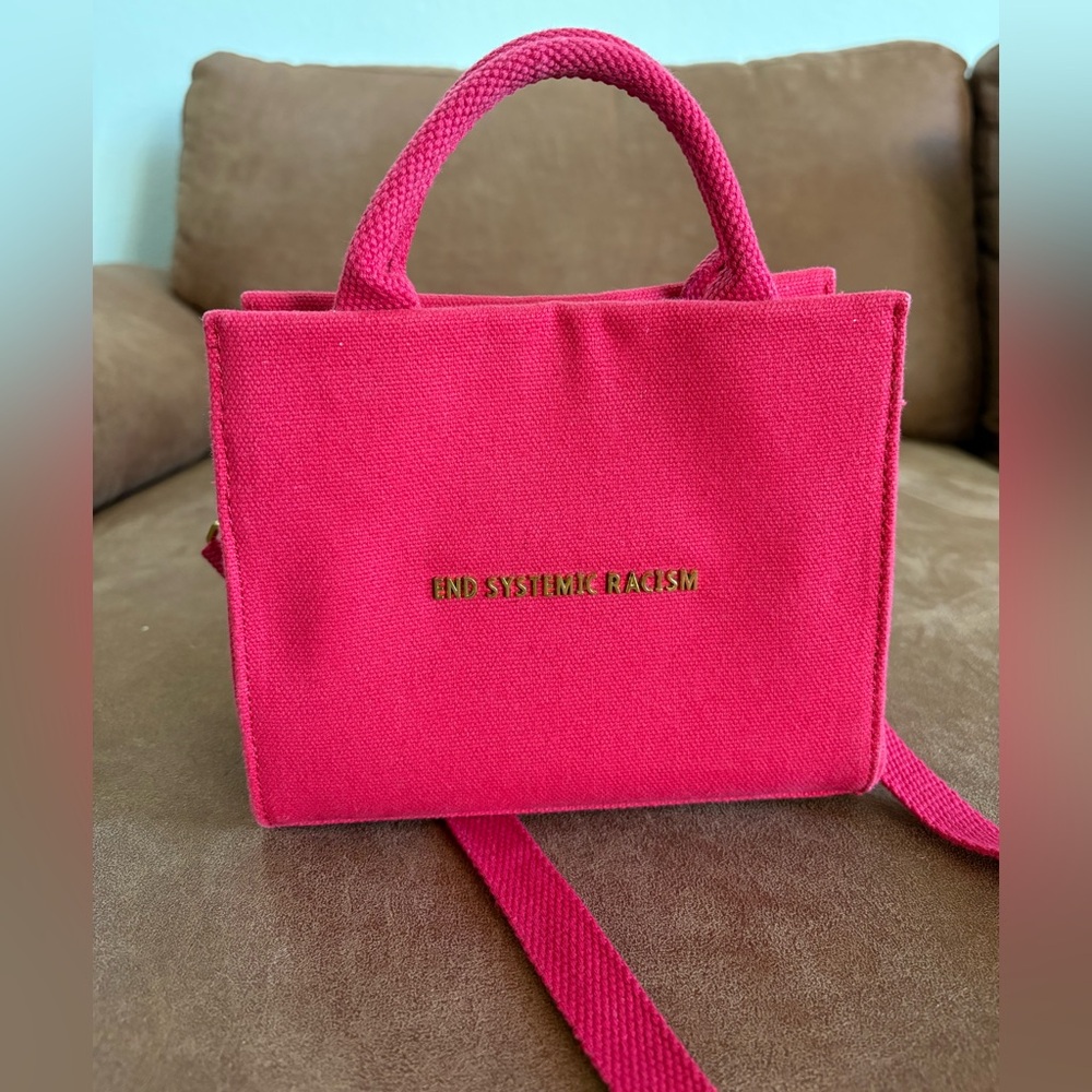 Red canvas Brandon Blackwood ‘ESR’ Tote